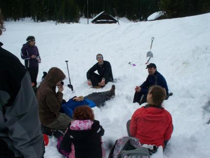 Wilderness Professional Ken Straley Teaching About Snow